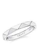 Harrods Graff Laurence Graff Signature 18-Karat White Gold Band Ring (3.2mm)- Buy online at McGrocer