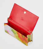 Christian Louboutin Bettina silk clutch bag with watercolour print - British product