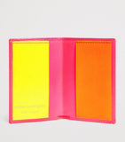 Comme des Garçons Wallet Super Fluo leather cardholder 7x11cm (British brand)