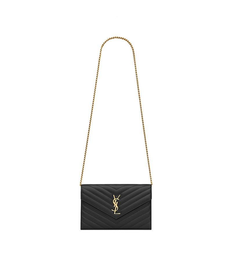 Saint Laurent Envelope wallet bag with YSL monogram - British product