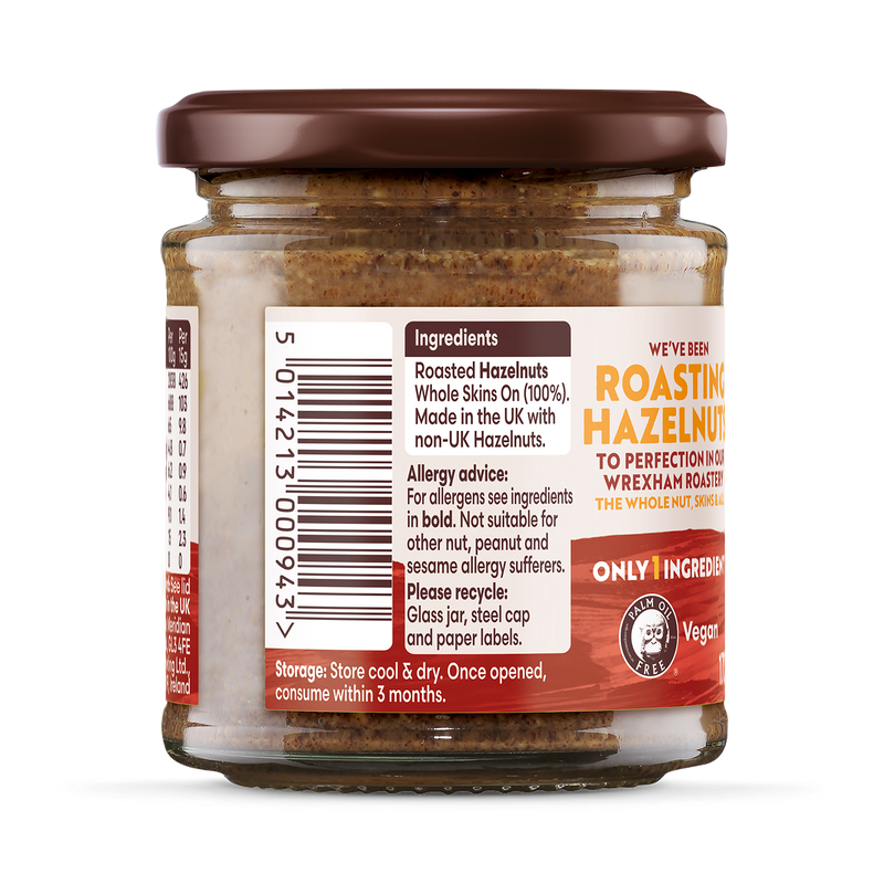 Meridian Hazelnut Butter Whole Nut Spread 170g, imported from the UK