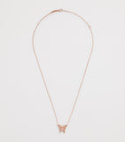 Suzanne Kalan rose gold diamond butterfly necklace, UK version