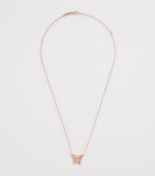 Suzanne Kalan rose gold diamond butterfly necklace, UK version