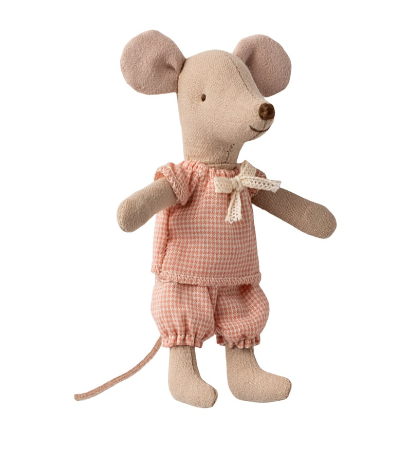Maileg Little Sister Mouse in matchbox 11cm, UK version