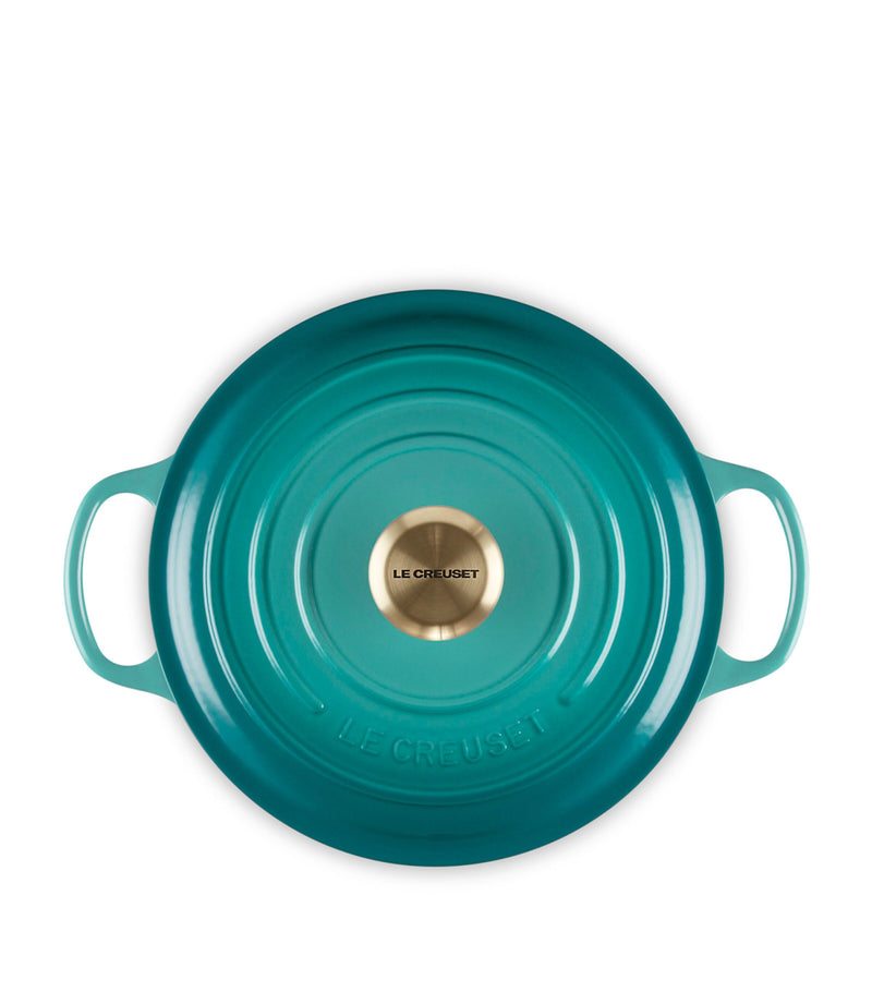 Le Creuset round cast iron casserole dish 24cm, UK version
