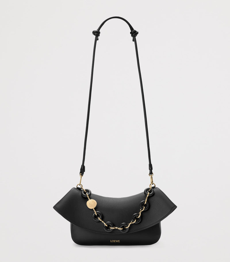 LOEWE Ola shoulder bag in calf leather with pebble hardware - British product
