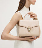 Aspinal of London Mayfair top-handle handbag in leather (British brand)