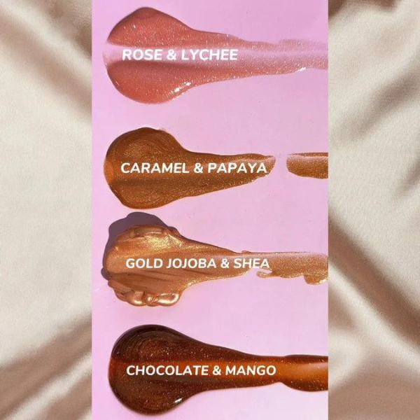 Organic Shop Body Shimmer Oil Chocolate Mango 100ml, imported from the UK