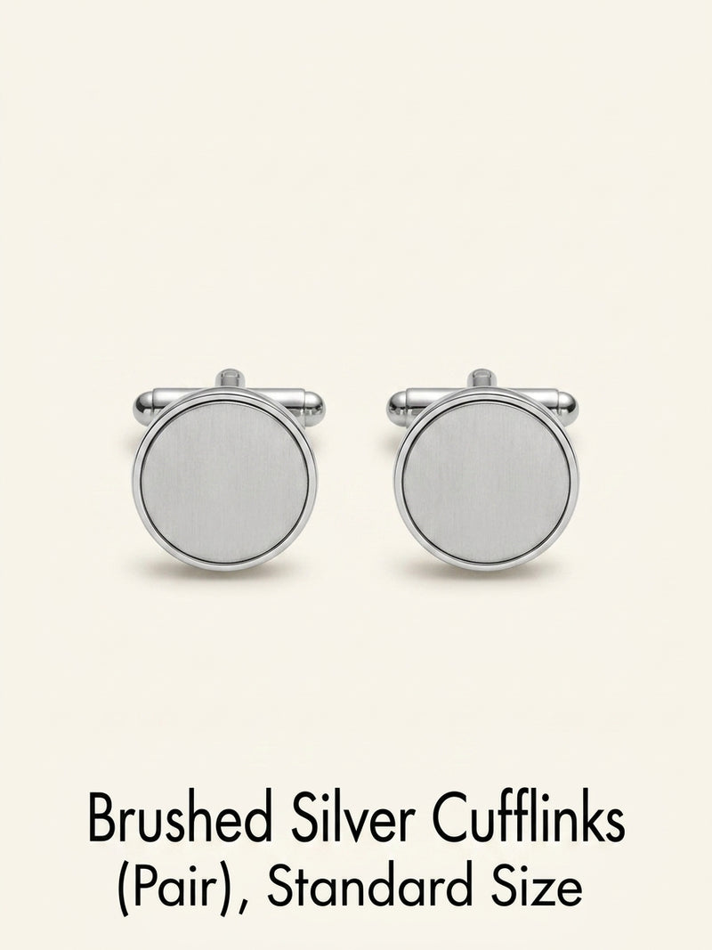 Cartier Double C sterling silver and onyx cufflinks 16mm, UK version