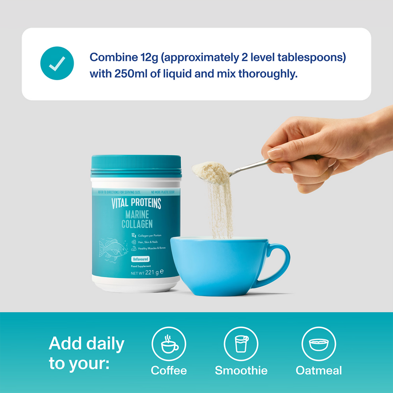 Vital Proteins marine collagen unflavoured powder 221g - British product