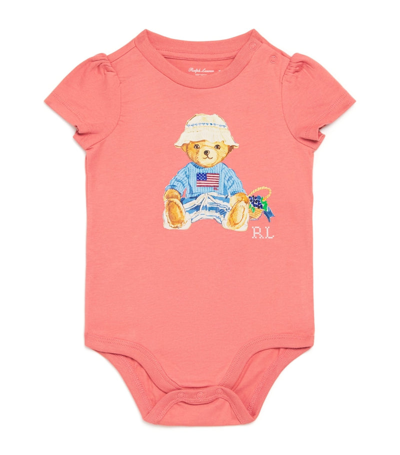 Ralph Lauren Polo Bear baby bodysuit 3-24 months, imported from the UK