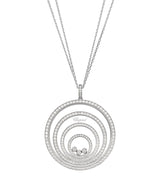 Harrods Chopard White Gold and Diamond Happy Spirit Pendant Necklace- Buy online at McGrocer