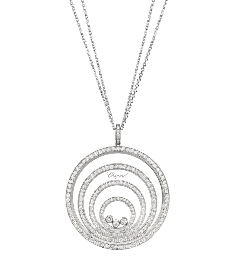 Chopard white gold diamond pendant necklace from Happy Spirit (British brand)