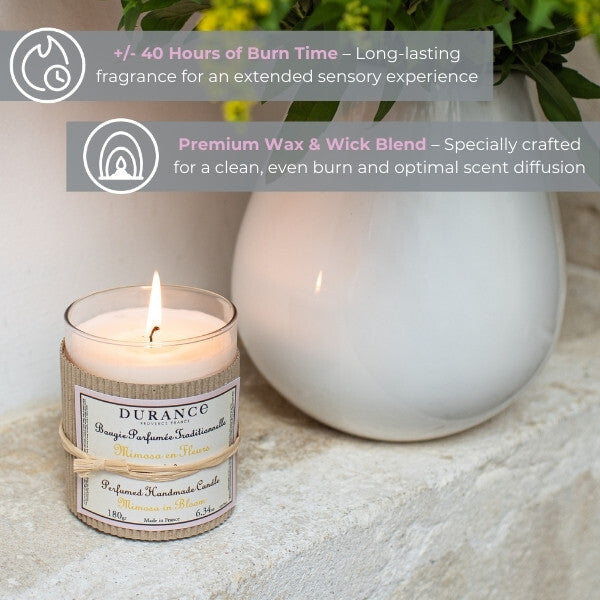 Durance Perfumed Candle Mimosa in Bloom 180g, UK version