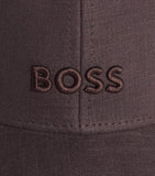 BOSS linen logo cap, imported from the UK