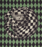 Fornasetti Plaid High Fidelity Losanghe Throw 140cm x 200cm - British product