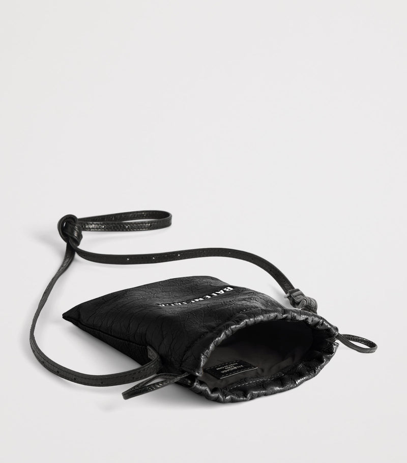 Balenciaga leather shopper phone holder - British product