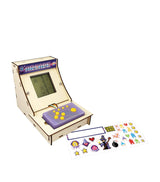 Arcade Cabinet Workshop Kit with Electronic Components and Pre-Loaded Games, 25x25x5.5cm