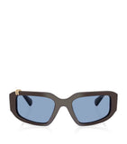 Vogue rhinestone irregular sunglasses with blue-tint lenses (British brand)