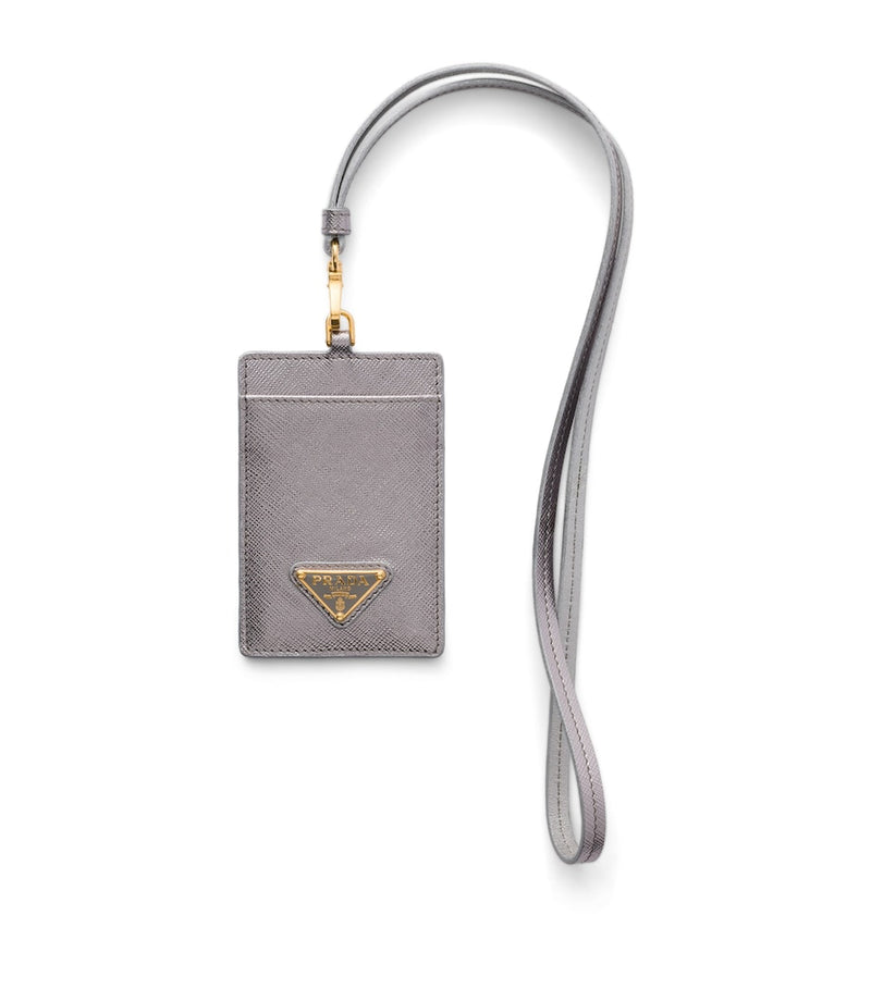 Prada Saffiano leather badge holder, imported from the UK