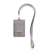 Harrods Prada Saffiano Leather Badge Holder ID and Luggage Tag- Buy online at McGrocer