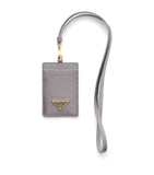 Prada Saffiano leather badge holder, imported from the UK