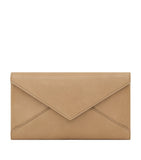 Saint Laurent Large Leather Letter Flap Wallet, imported from the UK