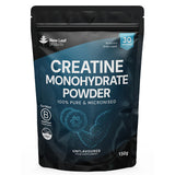 New Leaf creatine monohydrate powder micronized 150g, imported from the UK