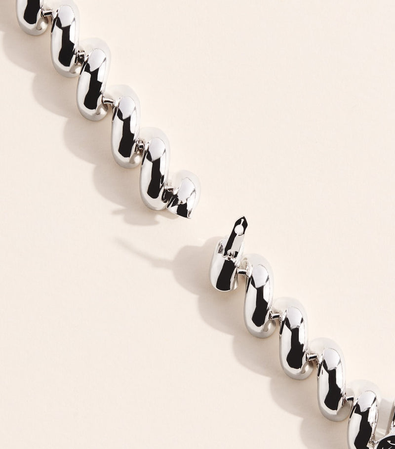 Eddie Borgo silver-plated Torsade chain necklace (British brand)