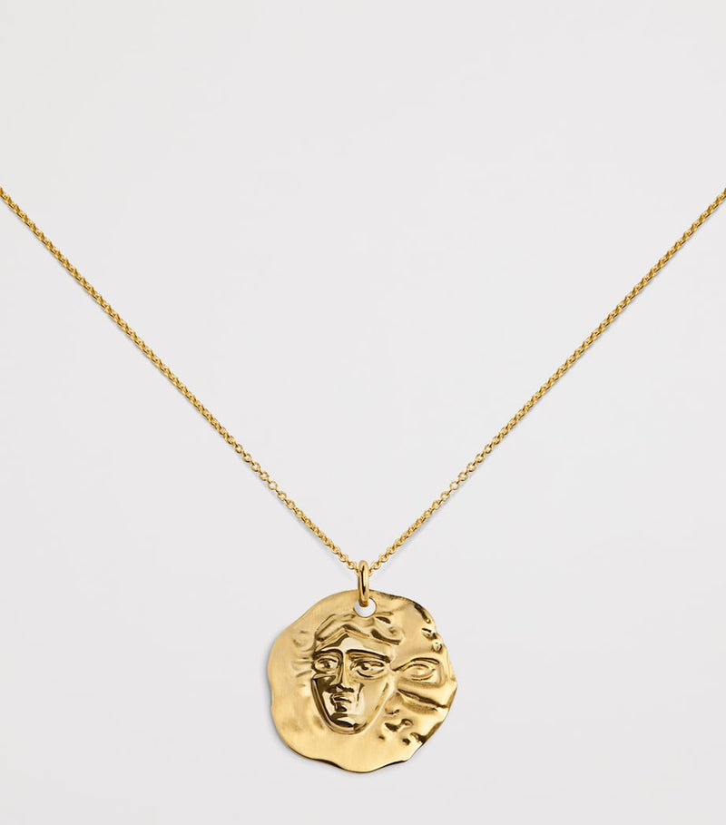 Monica Vinader gold vermeil zodiac Gemini necklace (British brand)
