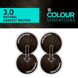 Superdrug Sensations Darkest Brown Hair Dye (British brand)