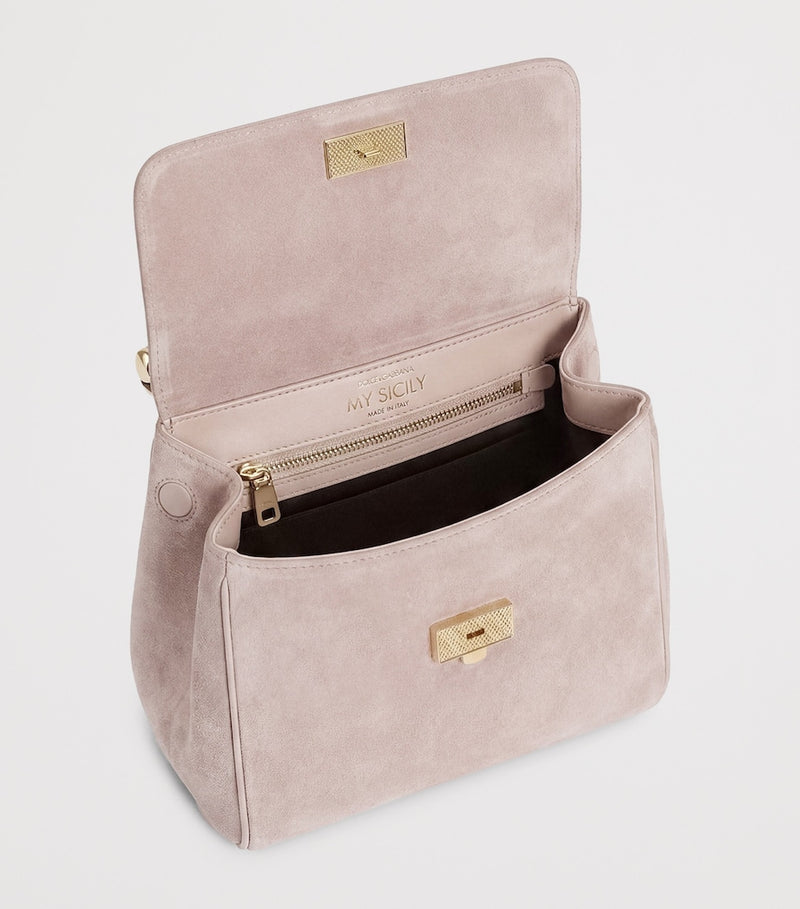 Dolce&Gabbana Suede My Sicily top-handle bag (British brand)