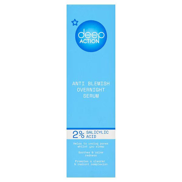 Superdrug Deep Action Overnight Serum 30ml, imported from the UK