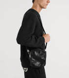 Dolce&Gabbana patent leather cross-body bag with silver-tone hardware - British product