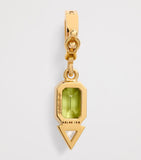 Azlee yellow gold peridot diamond August charm - British product