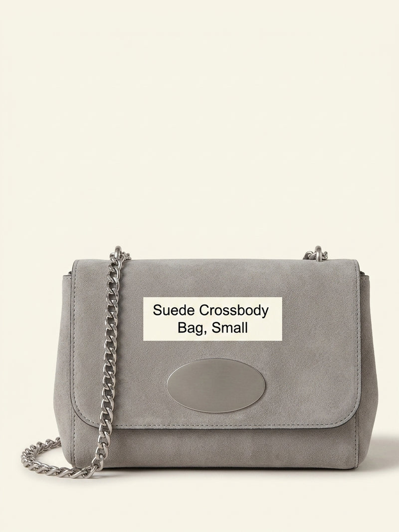 Mulberry Lily suede shoulder bag Salcombe Sand - British product