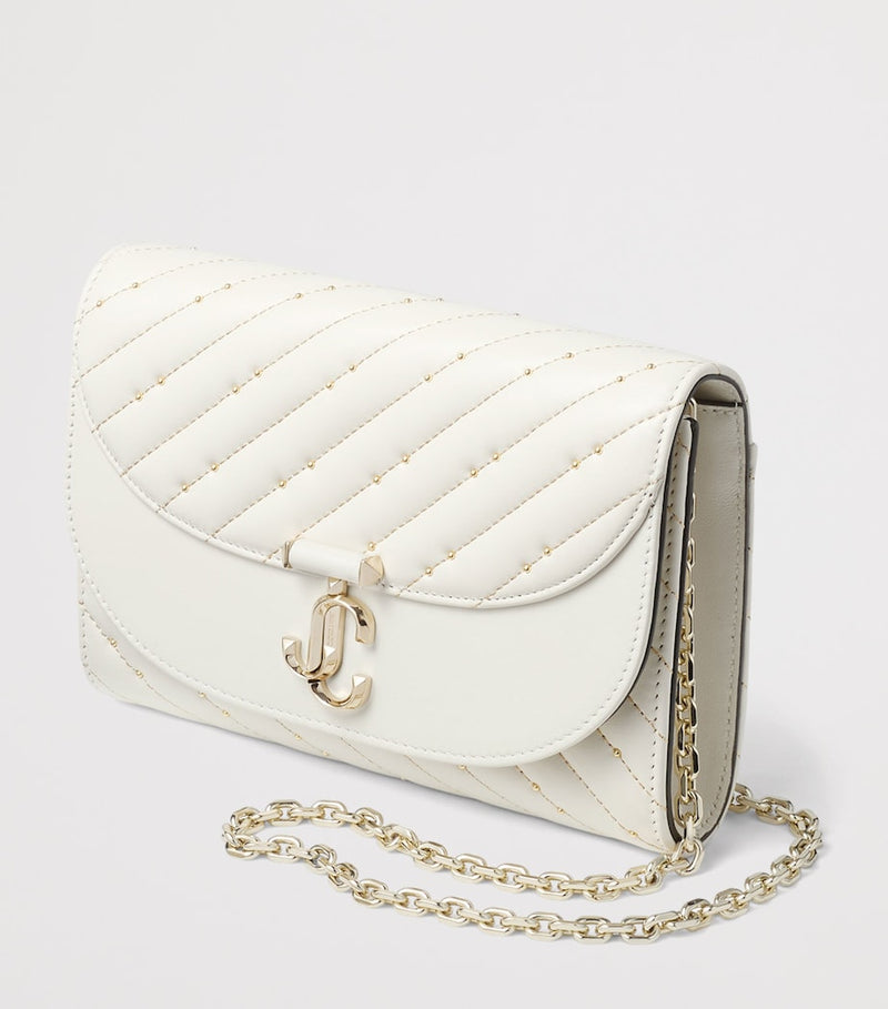 Jimmy Choo Curve leather clutch bag, imported from the UK