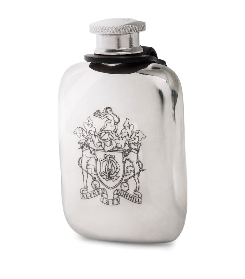Dunhill mini flask with coat of arms engraving 45ml (British brand)