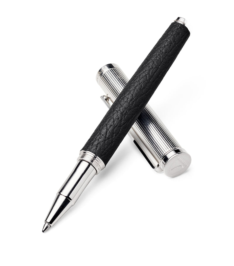 Aspinal of London leather rollerball pen 13.5cm, imported from the UK