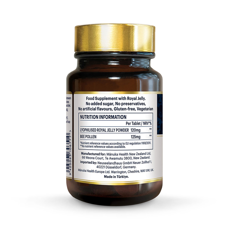 Manuka Health Royal Jelly Chewable Tablets 60's, UK version