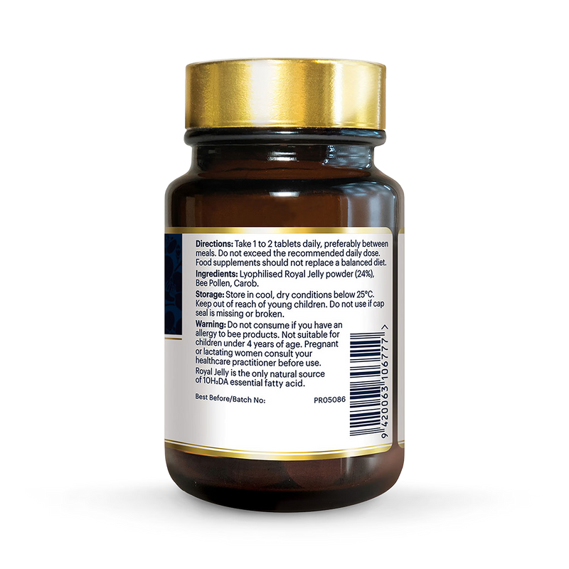 Manuka Health Royal Jelly Chewable Tablets 60's, UK version