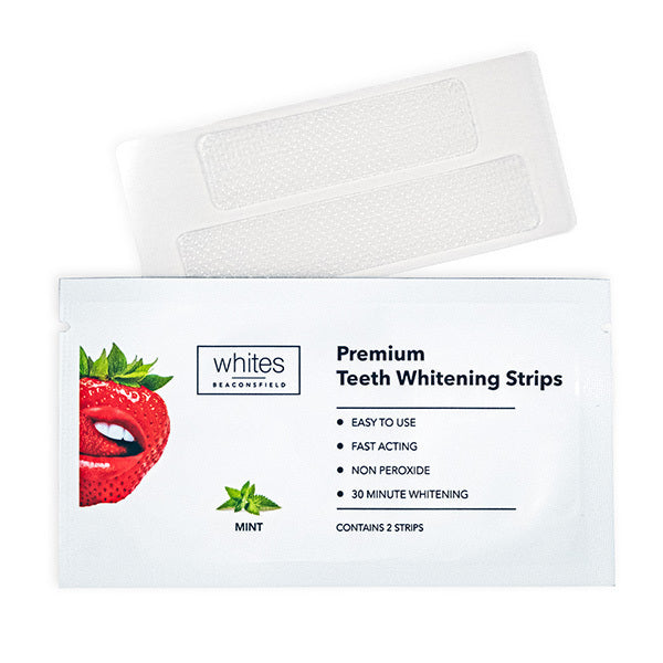 Whites Beaconsfield teeth whitening strips 14 day treatment, imported from the UK