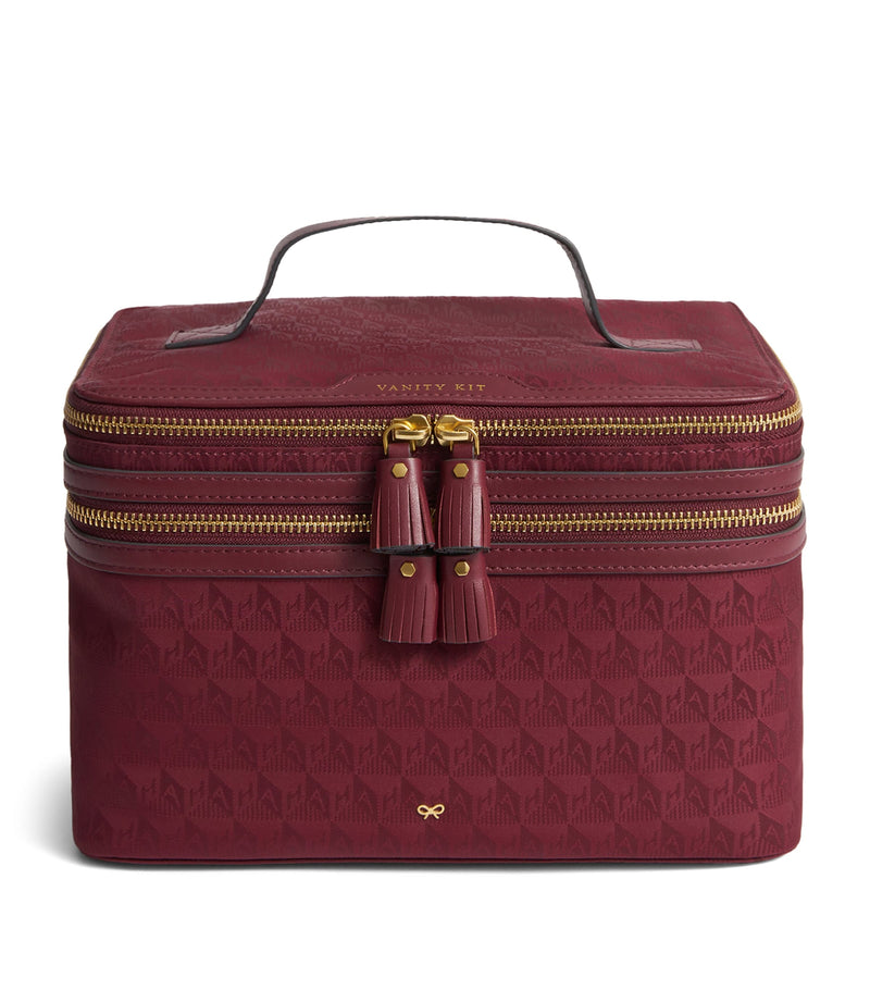 Anya Hindmarch Jacquard Logo Vanity Kit Bag - British product