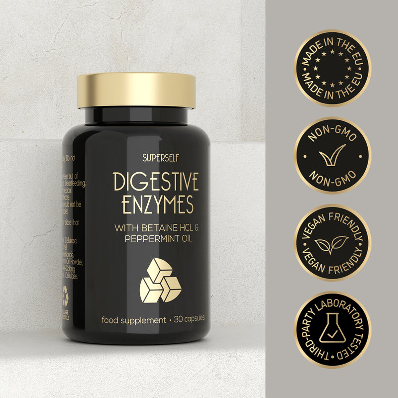 SuperSelf digestive enzymes 30 capsules (British brand)