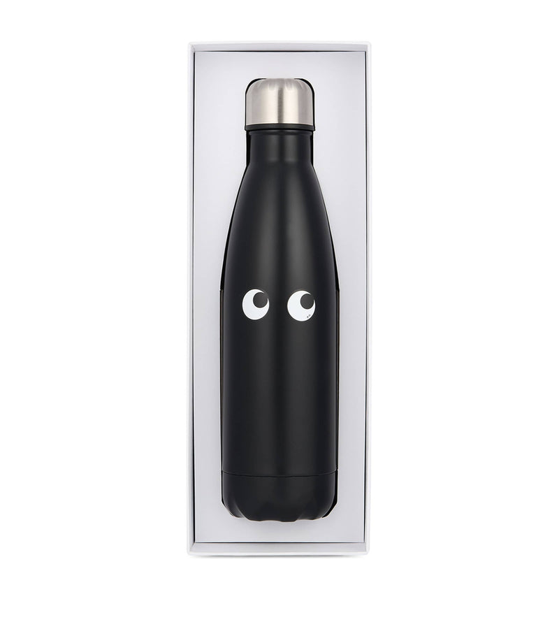 Anya Hindmarch insulated stainless steel water bottle with Eyes motif 500ml - British product