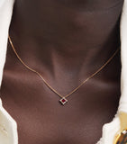 Suzanne Kalan rose gold ruby diamond mini princess pendant necklace (British brand)