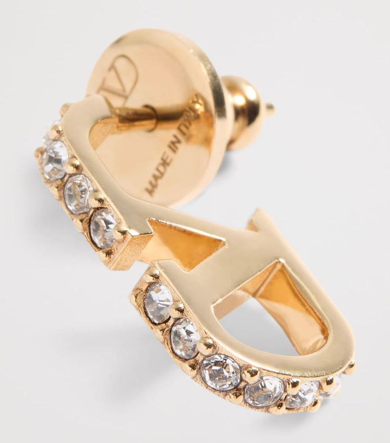 Valentino Garavani small VLogo signature hoop earrings, imported from the UK