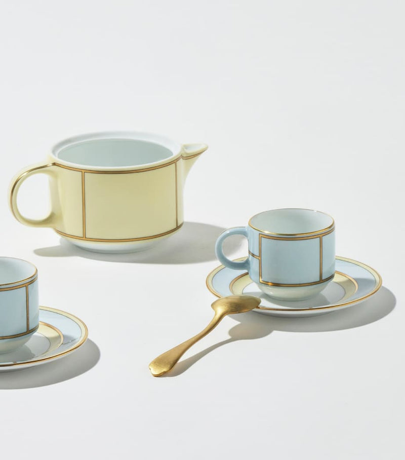 Ginori 1735 Celeste coffee cups set of 2 - British product