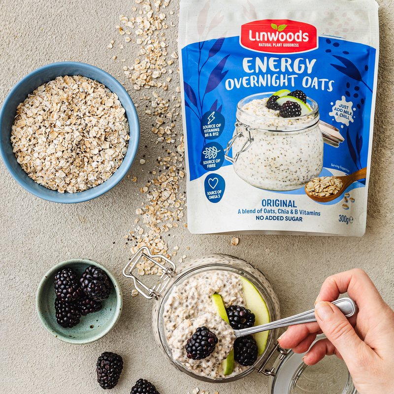 Linwoods Overnight Oats Original Energy 300g gluten free - British product