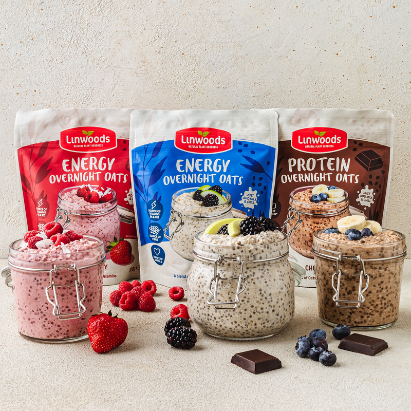 Linwoods Overnight Oats Original Energy 300g gluten free - British product